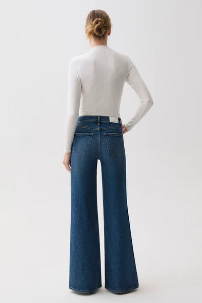 vivian mid rise wide leg jean