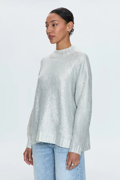 carlen metallic sweater