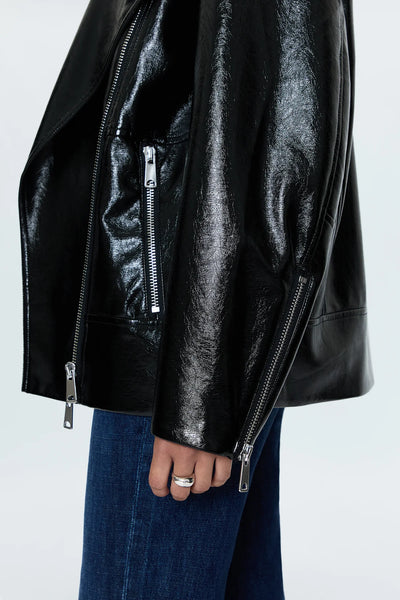 winona faux leather jacket