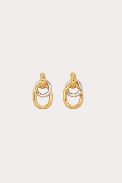 hooked chain earrings