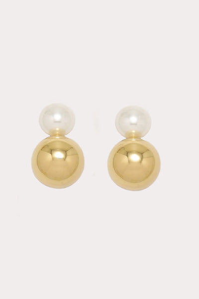 pearl sphere earrings