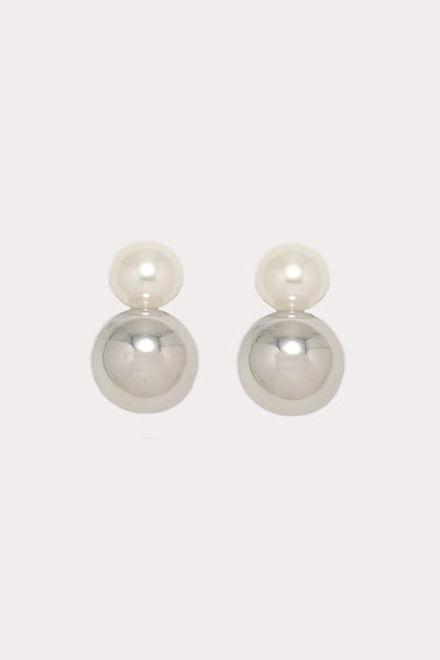 pearl sphere earrings