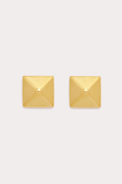 pyramid stud earrings