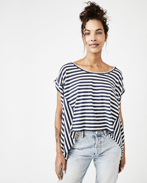 striped angel tee