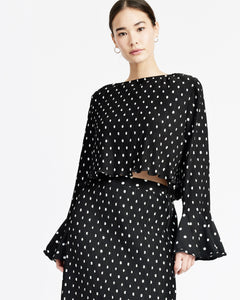 darlene polka dot top