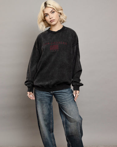 LA embroidery sweatshirt