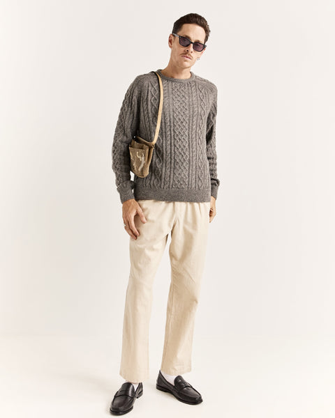 mohair fisherman sweater