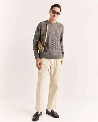 mohair fisherman sweater