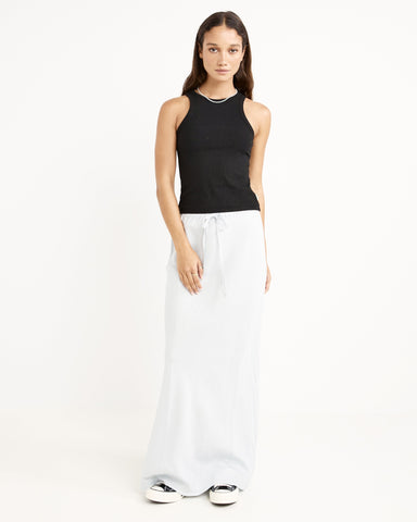 bias maxi skirt