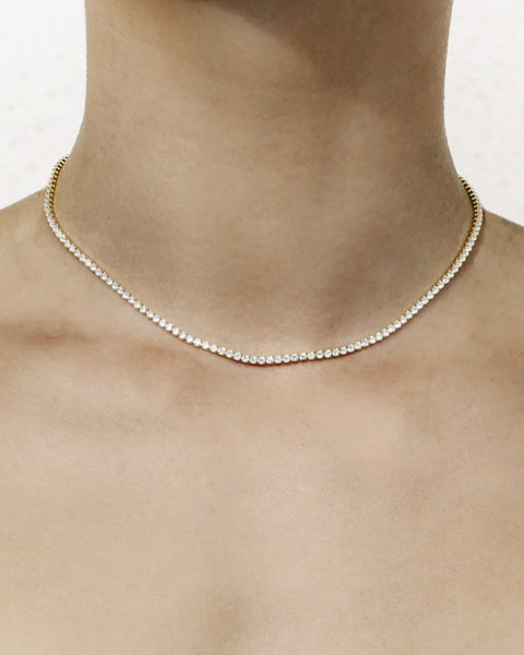 tennis diamond necklace