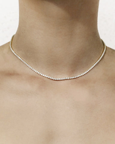 tennis diamond necklace