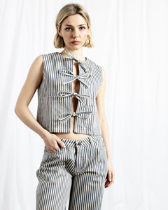 front tie vest