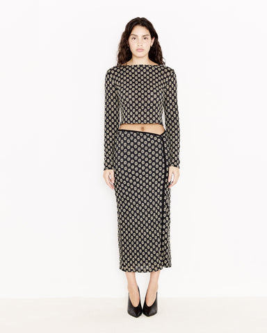 luca stretch lace skirt