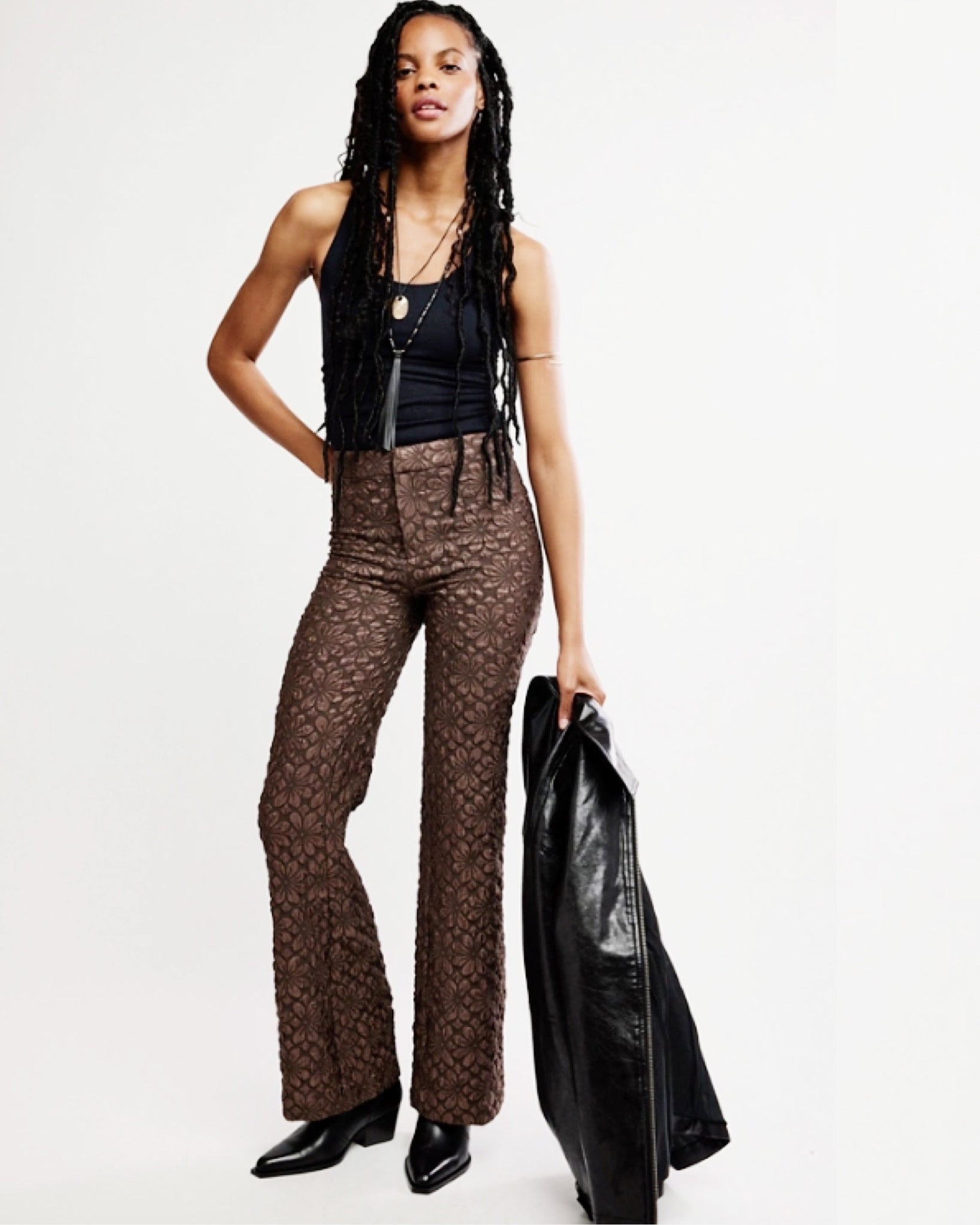 runaway floral flare pants