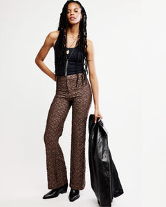 runaway floral flare pants