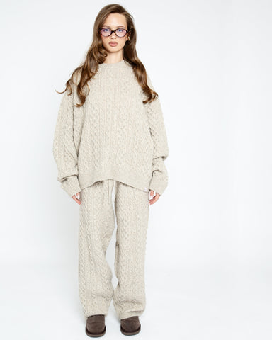 teddy knit sweater