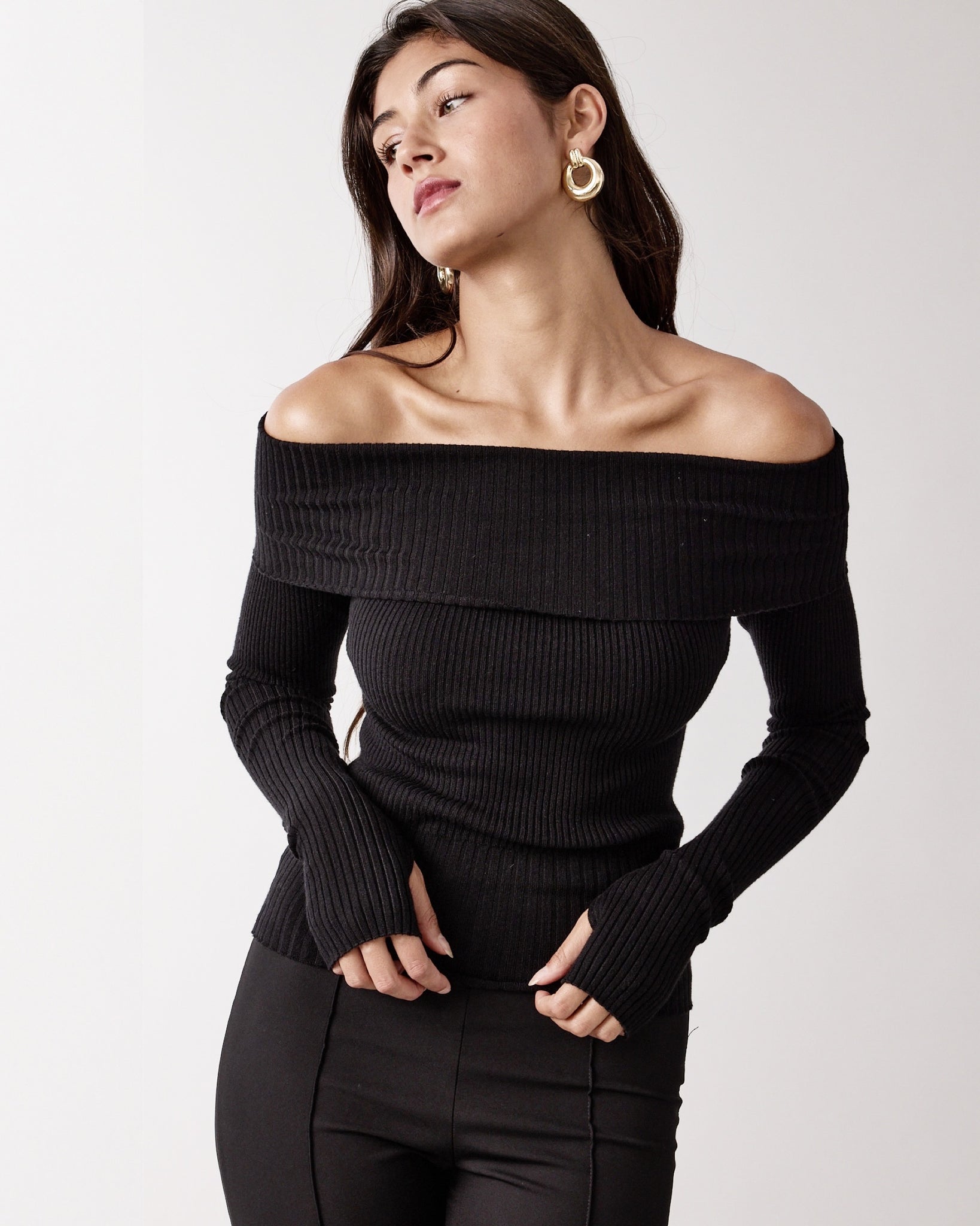 overfold off the shoulder top