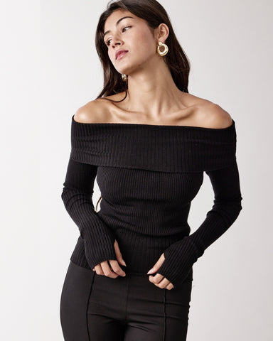overfold off the shoulder top