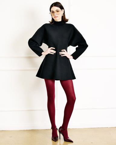 anzi peplum sweater dress
