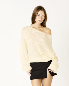 slouchy knit sweater