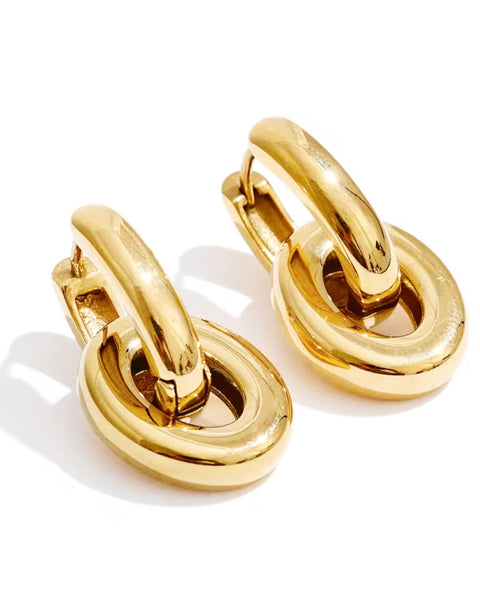 oval charm on oval huggies