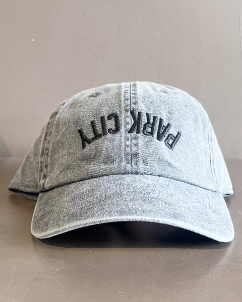 overdyed Park City baseball hat