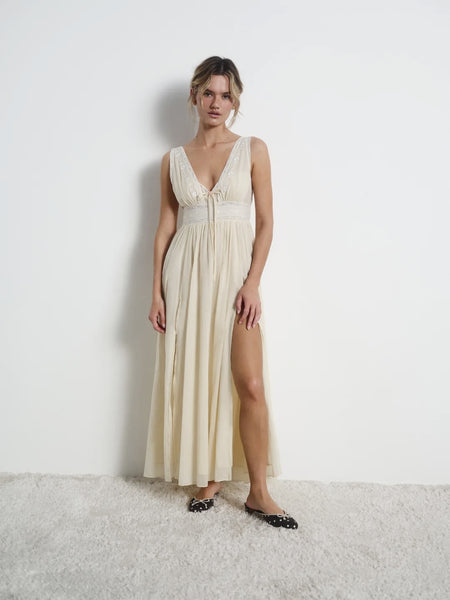 lisa maxi slip dress