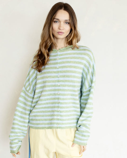 striped piper cardigan