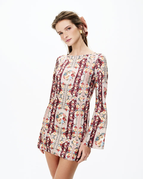 maple rose mini dress