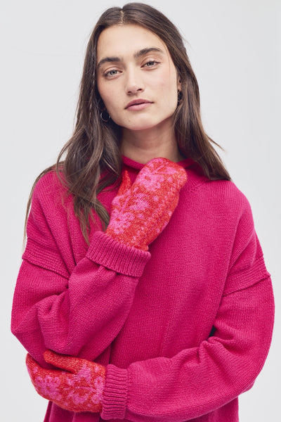folk mitten