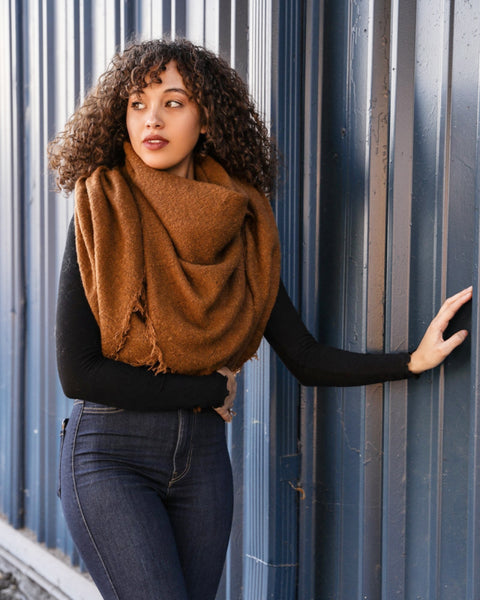 mohair blanket scarf
