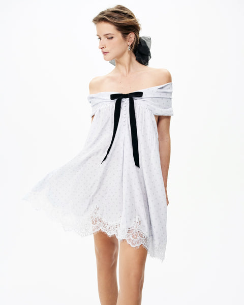 piper polka dot mini dress