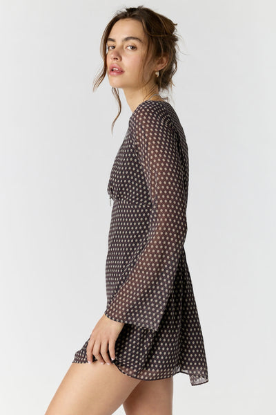 jolie printed mini dress