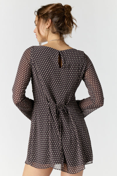 jolie printed mini dress
