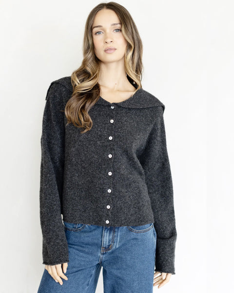 sailor collar piper cardigan