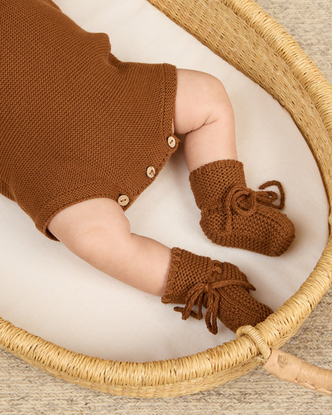 cinnamon knit booties