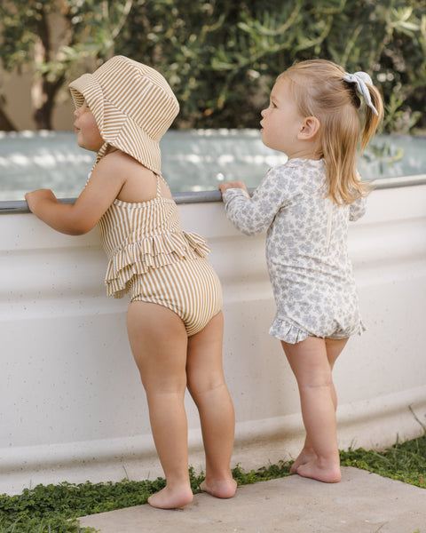 ruffled onepiece swimsuit