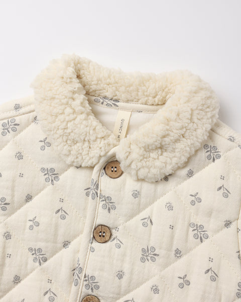 quilted jacket winter berry