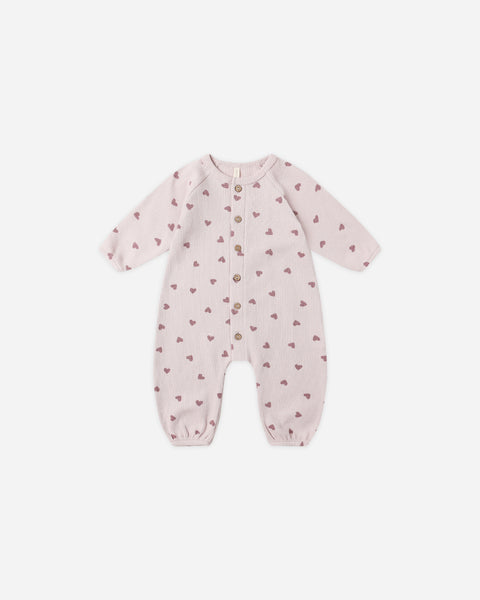 hearts waffle jumpsuit