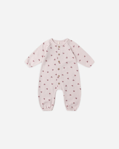 hearts waffle jumpsuit