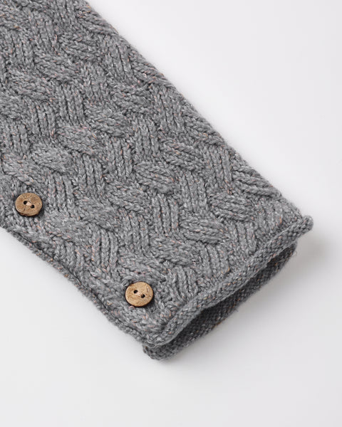 cozy heather knit jumpsuit slate