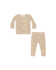 harvest floral bamboo pajama set