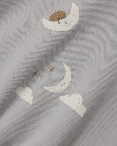 crewneck bubble romper sky friends