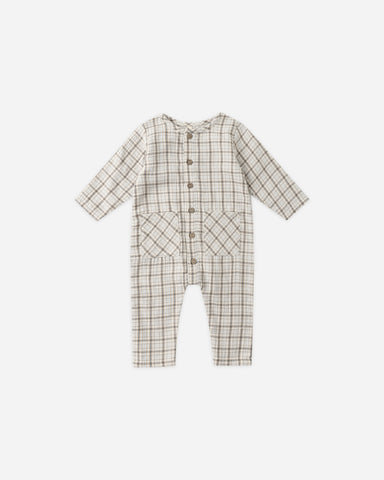 pocketed woven jumpsuit