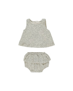 ruffle tulip top + bloomer set