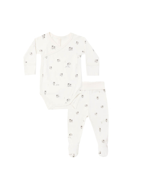 side snap bodysuit + pant set