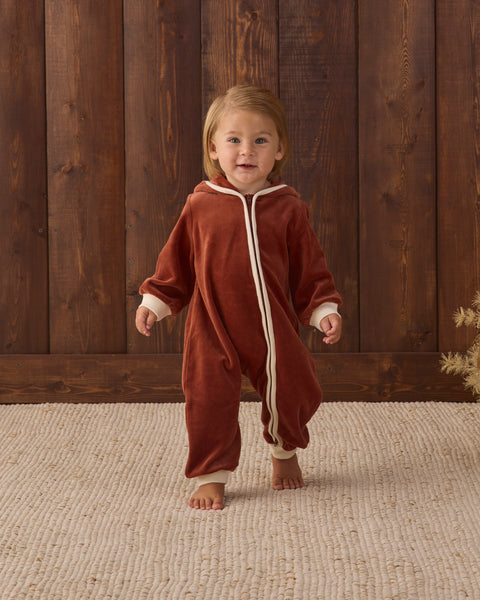 velour zip jumpsuit