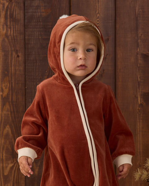 velour zip jumpsuit