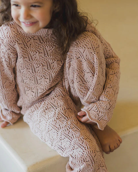 crochet knit pullover