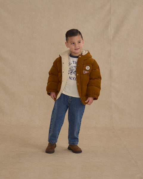 cord puffer jacket